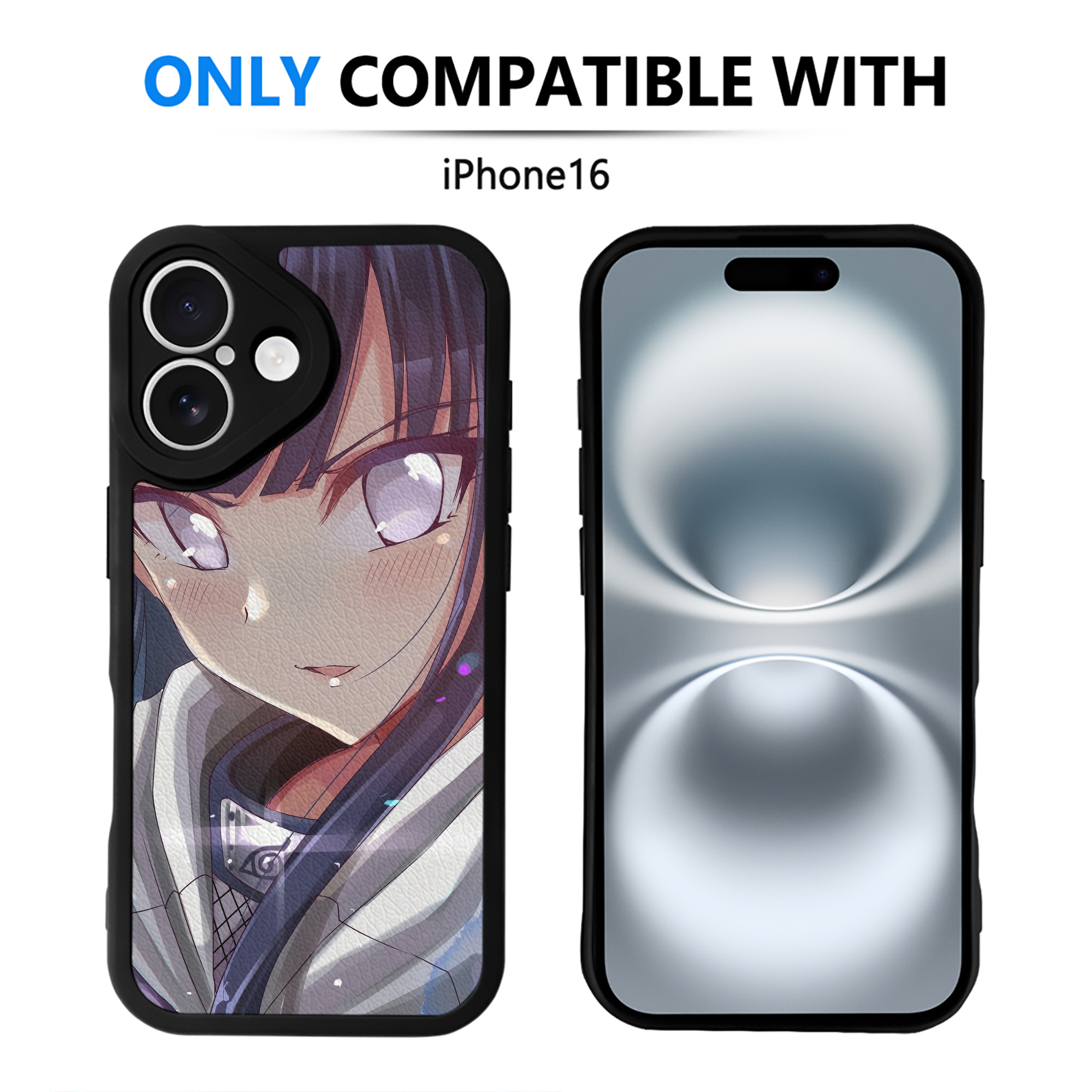 （画像用） NARUTO -ナルト- NARUTO -ナルト- 疾風伝 【iPhone 16シリーズ対応】シリコンスマホケース（レザー調） 材質：シリコン